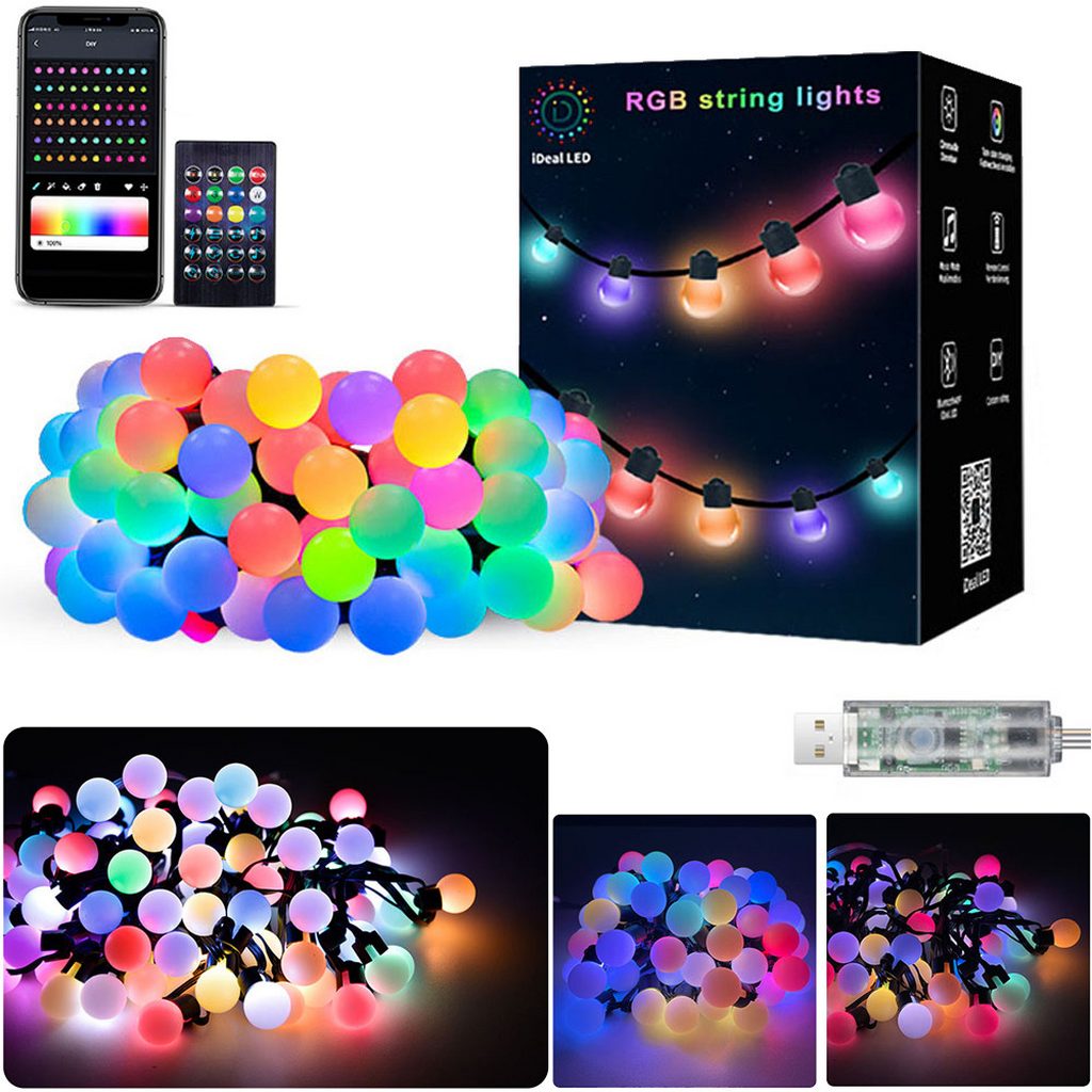 PRIISF RGB LED Lichterkette mit App Steuerung